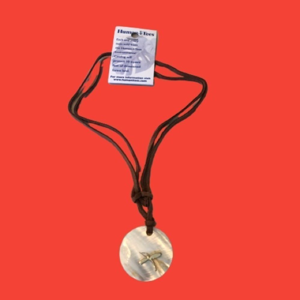 Vintage 1990’s Human-i-Tees Leather Cord Necklace
